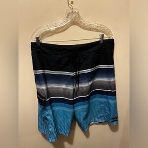 Billabong all day pro stripe board shorts waist‎ 36”